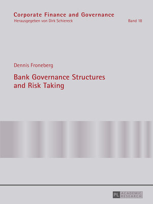 cover image of Bank Governance Structures and Risk Taking